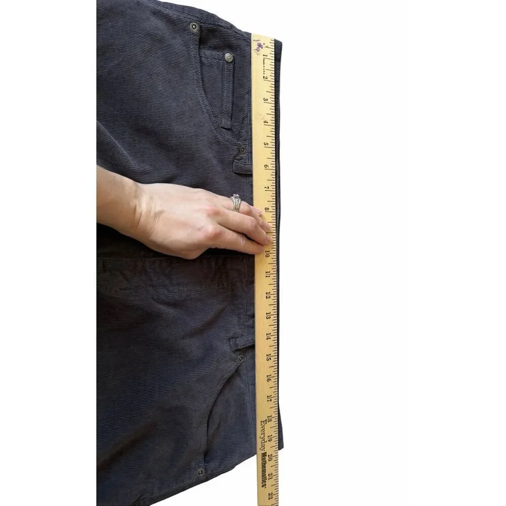 Peter Millar Pants Superior Soft Corduroy Five-Pocket Smoke Gray 40x32
